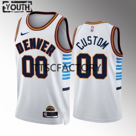 Camiseta Niños Denver Nuggets Personalizadas Nike 2022-23 City Edition Azul Swingman